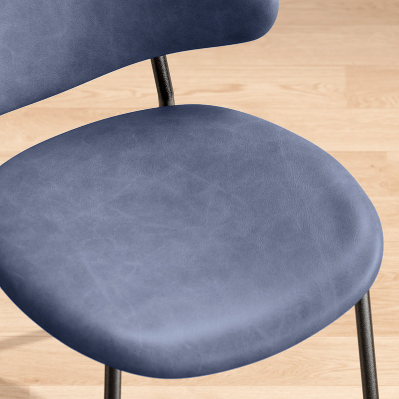 Set Of 4 Mid-Century Modern Dining Chairs, Blue