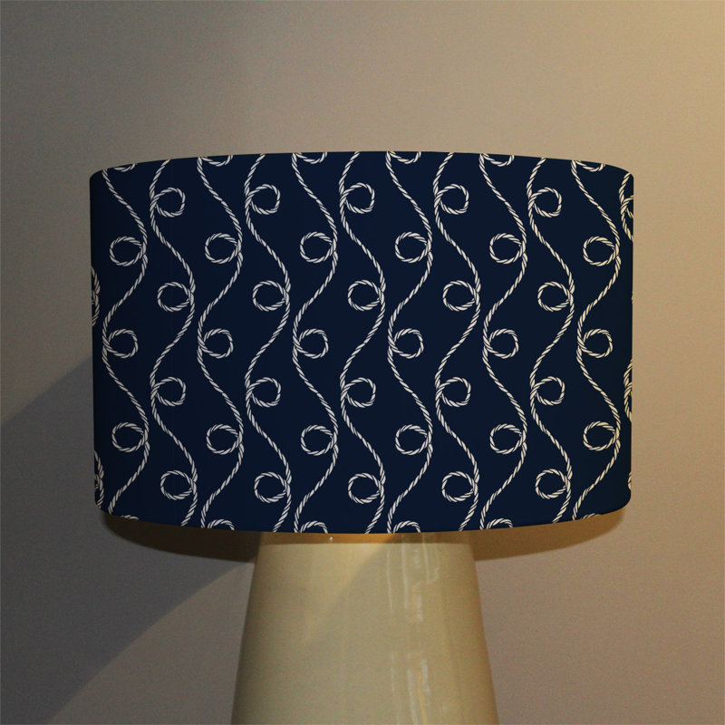 Cotton Drum Lamp Shade ( Uno ), 22cm H x 25cm W x 25cm D
