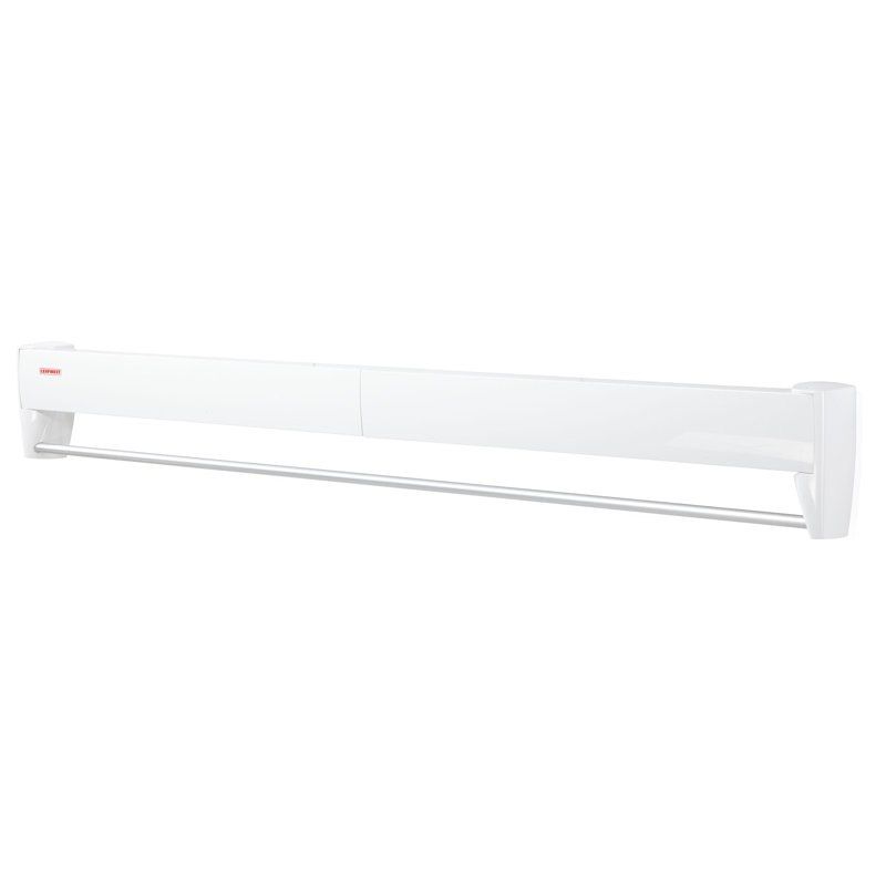 Telegant Plastic Wall-Mounted Drying Rack, 6cm H x 103.5cm W x 10.3cm D