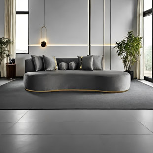 Creative curved flannelette casual chaise lounge