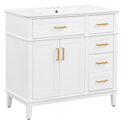 Meuble-lavabo moderne 36 "avec lavabo en céramique