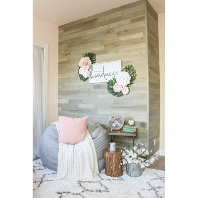 Timberchic River Reclaimed Wooden Wall planks - Simple Peel & Stick Wall Covering Application for DIY Accent Wall & Home Improvement - Modern, Premium Wall Paneling