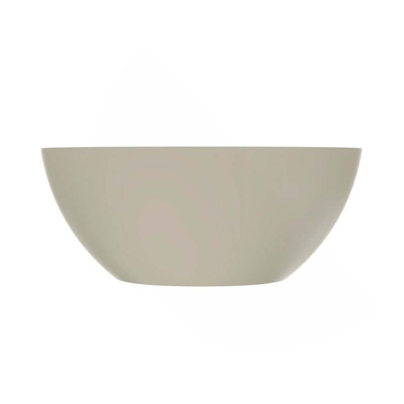 Baignoire de trempage autoportante de 55 pouces pour salle de bain, Beige clair