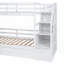 Cadre de lit simple avec rangement, glissade et amp; Bureau - Aucun sommier requis, fabrication en pin robuste-1846728134