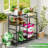 Bench Table, Outdoor Plant Stand Table With Storage, Gar...