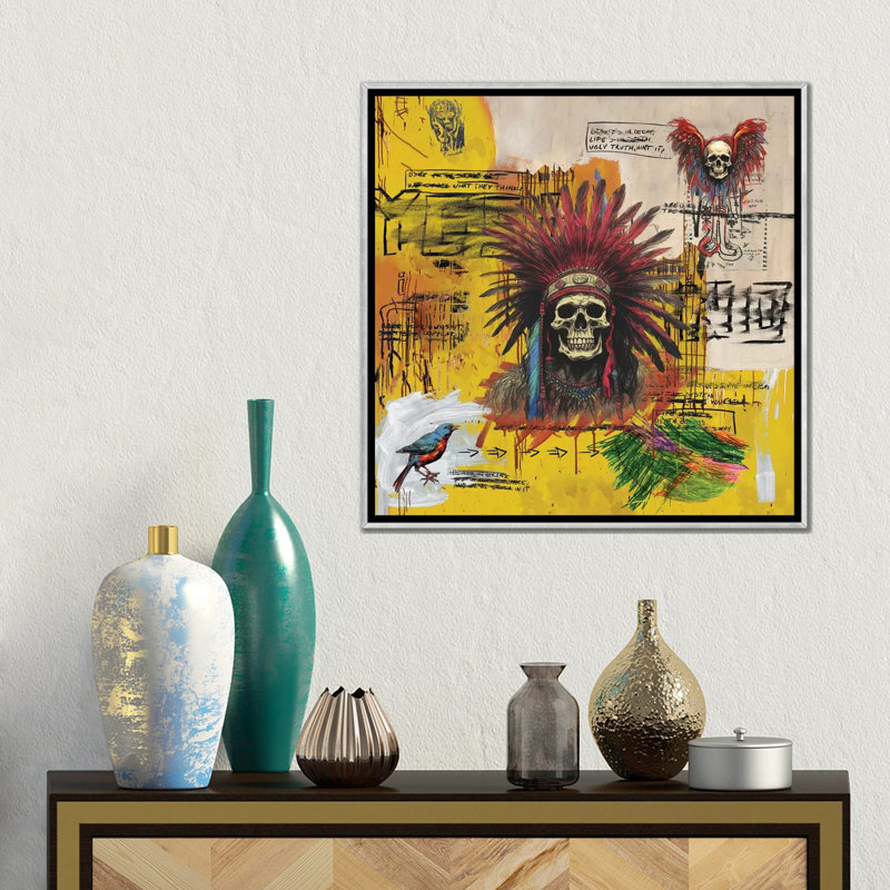 Cryptic Anatomy - Framed Wall Art Print, Silver, Framed Print without Mat, 18" H x 18" W