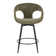 Curva 25" Fixed-Height Counter Stool With Tapered Metal Legs And Round Footrest - Set Of 2