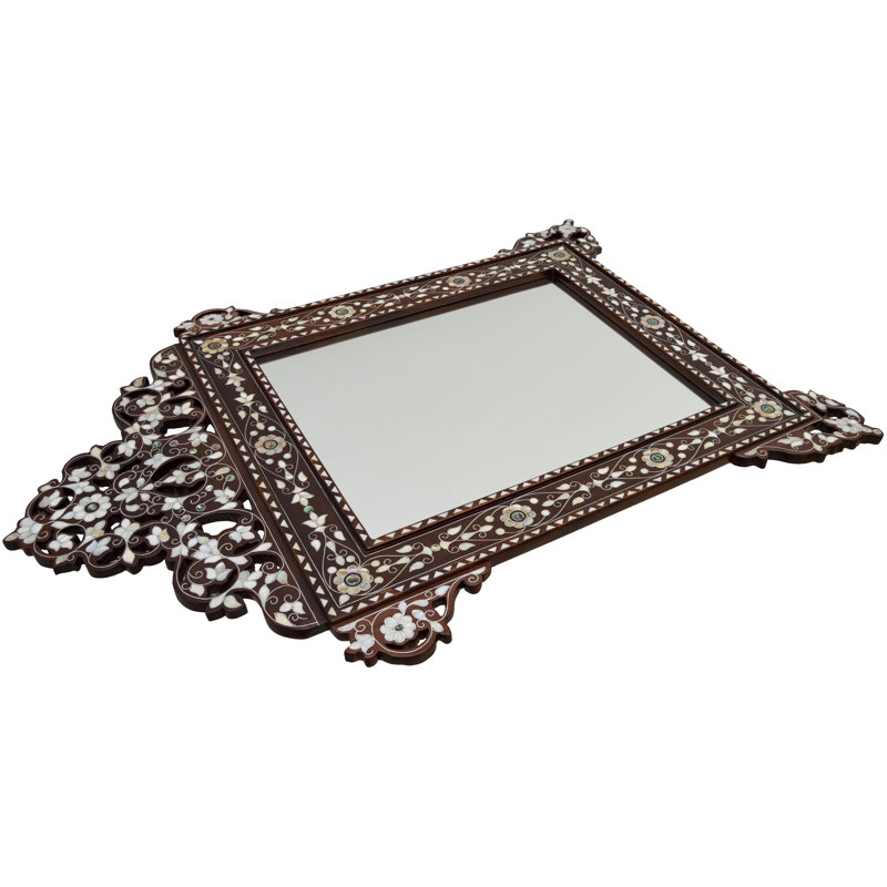 Syrian Arch Solid Wood Wall Mirror