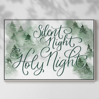 Holy Night-Framed Gallery Wrapped Canvas