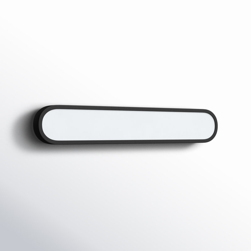 Single Dimmable LED Bath Bar, Black/White