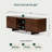 Trapeze TV Stand Solid Wood Walnut for Stylish Home Entertainment Setup-1070189464