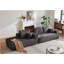 Boneless 104-Inch Cloud Sectional Sofa With L-Shape Chaise, Deep Seating Comfort, Modular Design, And Built-In Side Pockets.-17309320-17309316