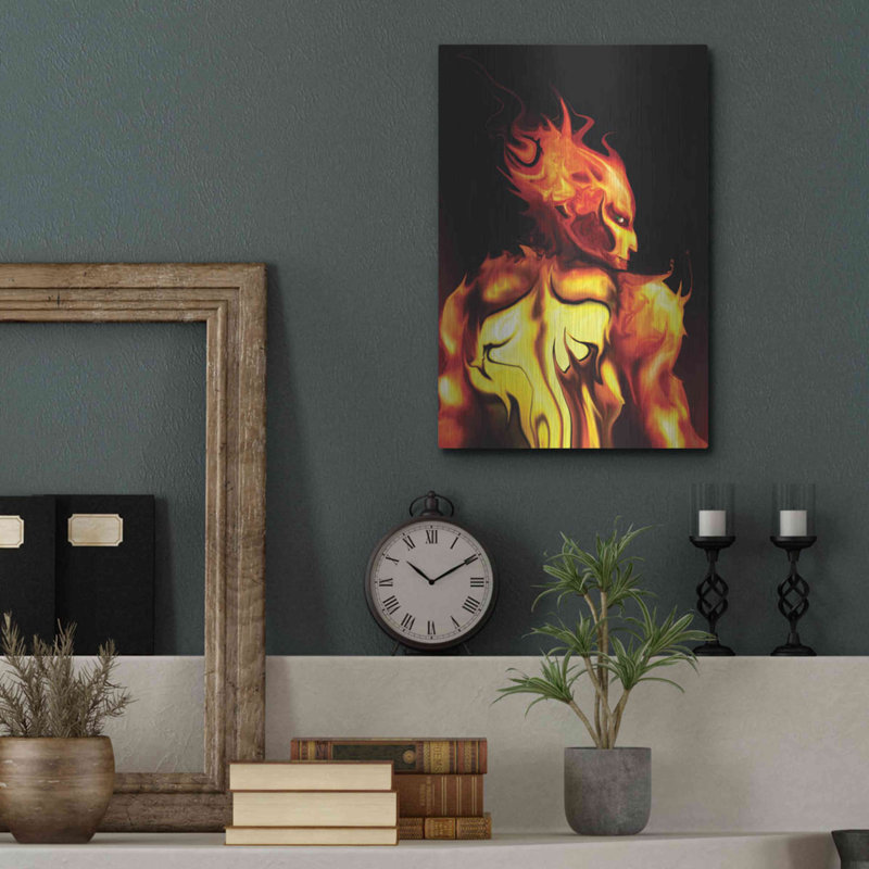 Trinx «Rage» par Michael StewArt, art mural en métal, H 16 po x l 12 po