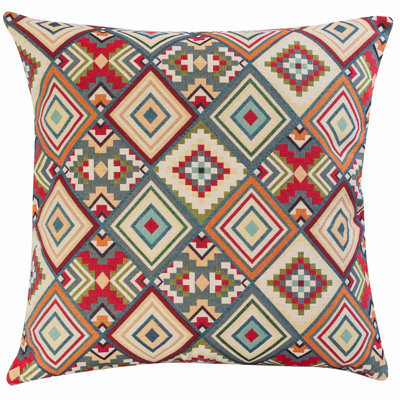 Aztec Geometric Tapestry Cushion