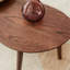 Table basse moderne en chêne massif 33,5 "- chêne brun-977342609
