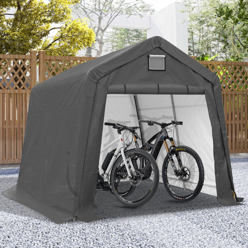10FT*10FT Outdoor Storage Shelter Shed - Heavy Duty Storage Tent with Roll-up Ventilated Windows, 10FT*10FT