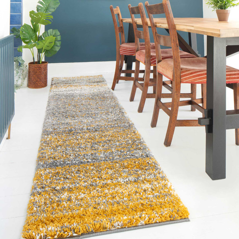 Hartung Machine Woven Ochre Indoor Rug, Runner 60 x 240cm