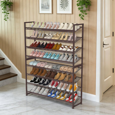 8-Tier Heavy Duty Metal Shoe Rack, Holds 50 Pairs