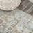 Macknair Bohemian Medallion Low-Pile Machine-Washable Cream/Brown/Green Rug-1386889930