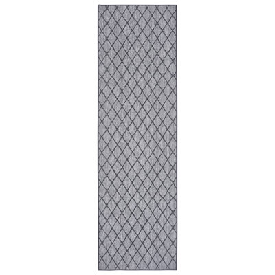 Malaga Flatweave Night Silver Rug