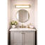 Barre de meuble-lavabo de 24 pouces en laiton antique, DEL intégrée, 330 lumens 12 W, 3 choix de température de couleur 3000 K / 4000 K / 5000 K, intensité variable, diffuseur en verre sérigraphié, installation simple pour une utilisation à l'intérieur,