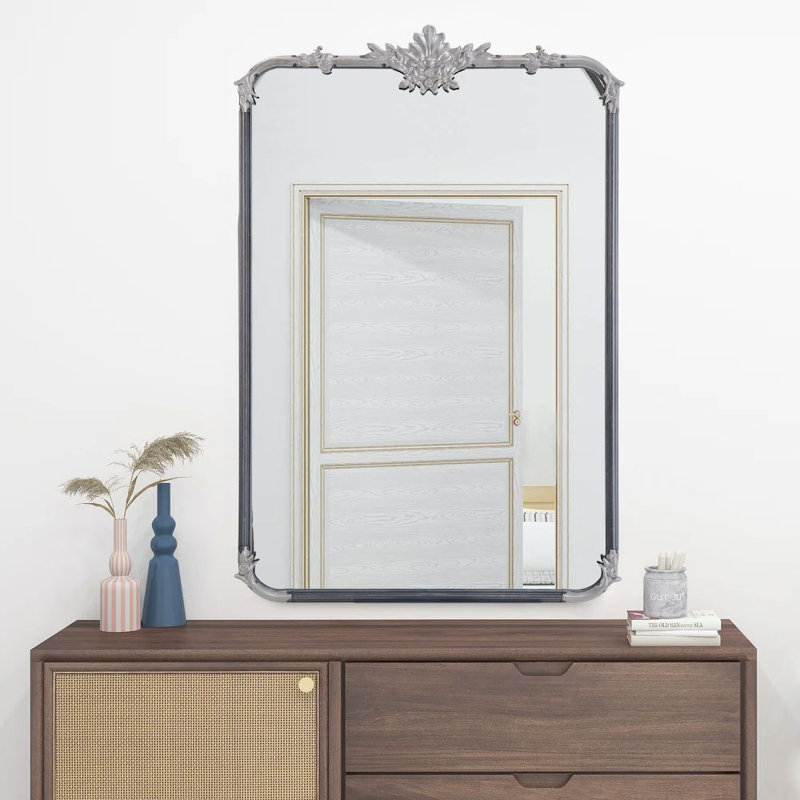 Alyannah Iron Flat Wall Mirror