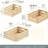 Set Of 3 Nesting Wooden Storage Crates - Rustic Wooden Decorative Storage Boxes For Home Organization & Display-1646200992