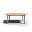 Ensemble repas d'extérieur 5 pièces en teck avec fauteuils empilables Riva