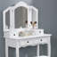 Ensemble coiffeuse et tabouret en bois Sanlo-31353567