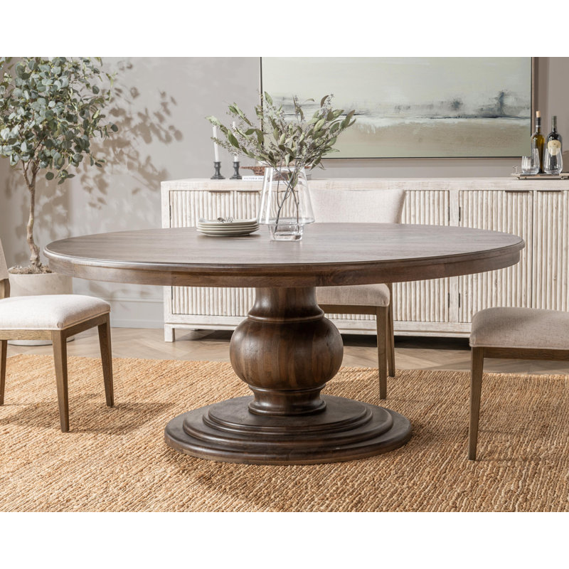 Brookside Round Solid Wood Dining Table