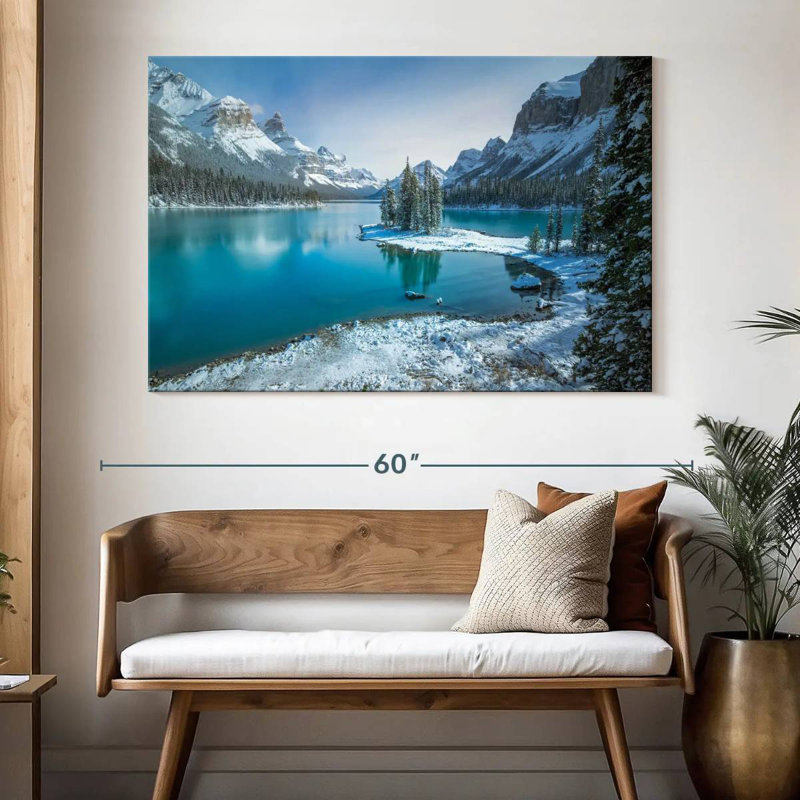 Spirit Island en hiver, H 34 po x l 51 po