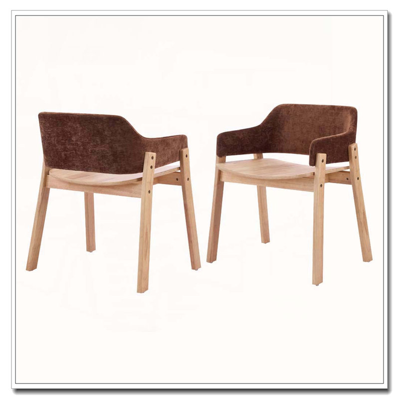 Chaises de salle à manger rembourrées avec accoudoirs