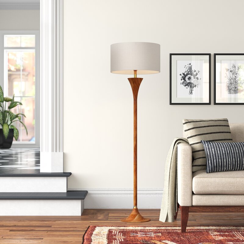 Remmy 60'' Solid Wood Floor Lamp & Reviews | Joss & Main