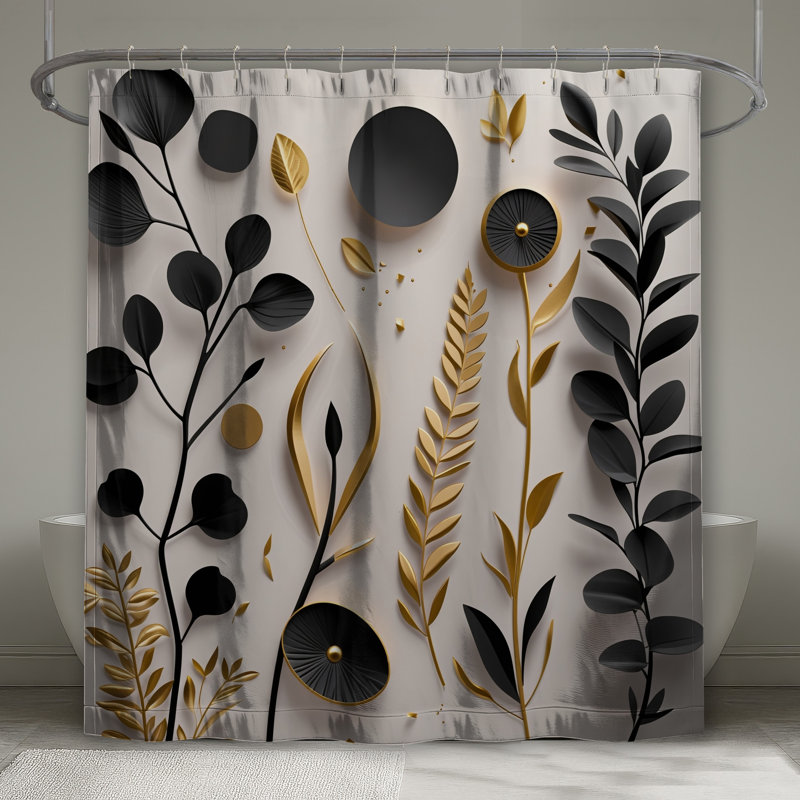 Rideau de douche Floral, L 70 po x H 84 po