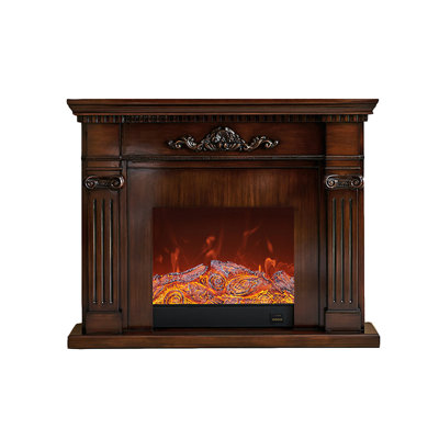 Modern Simple French-style Electric Decorative Fireplace with Simulated Flames