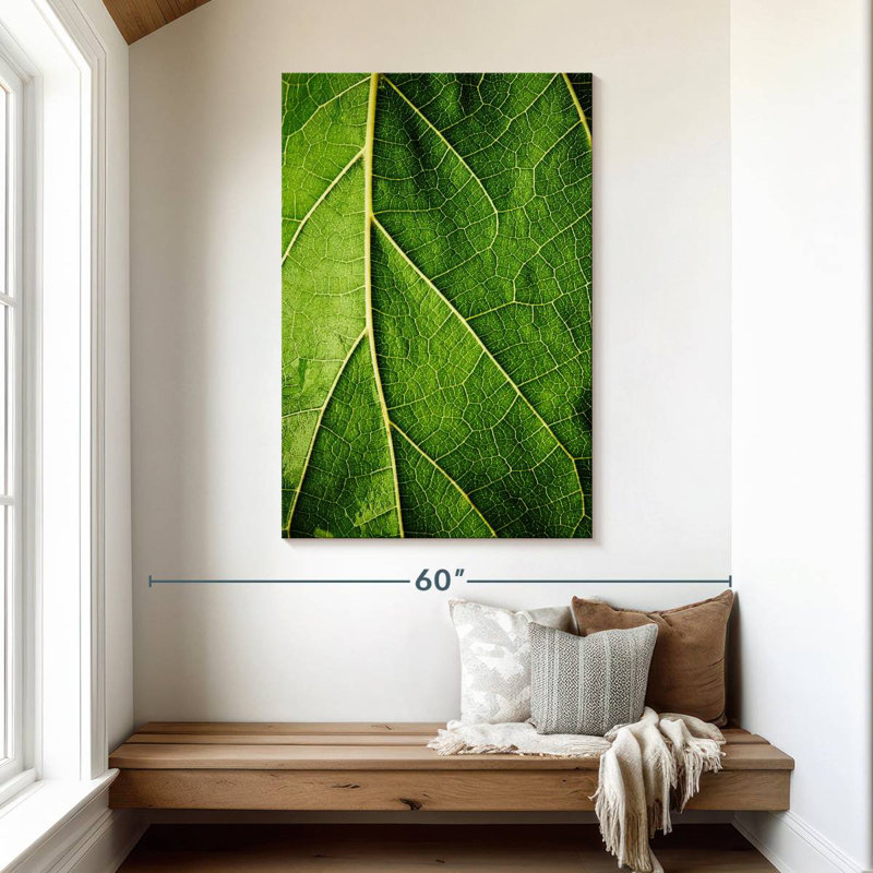 Détails de la feuille verte Harnek, H 48 po x l 32 po