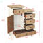 Armoire de rangement rétro pour vestibule, salon