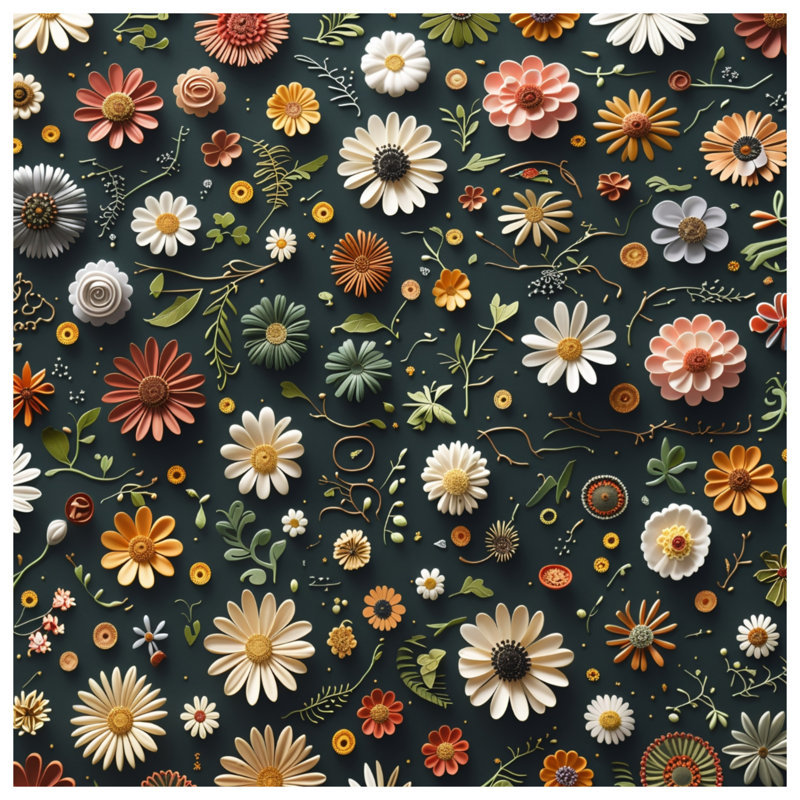 Édredon à motif floral Boho Boho, Lit simple