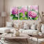 Tableau aquarelle floral d'hortensia sur toile tendue (lot de 3)-1524696180