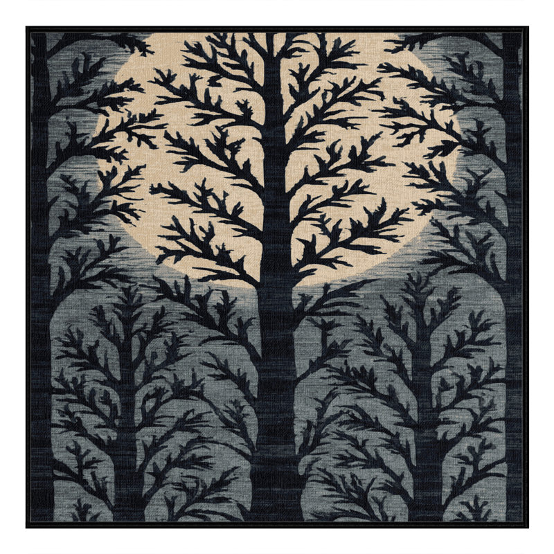 Tapis gris lavable à la machine, Carré 3 pi