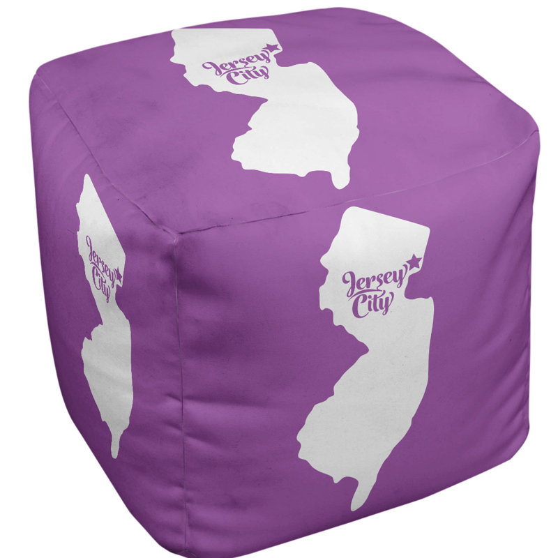 Repose-pieds cube jersey city new jersey, Violet