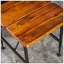 Table de bout en bois et métal
