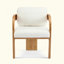 Ensemble de 2 chaises de salle à manger avec dossier coussiné, structure en bois massif-1362696442-1362696440