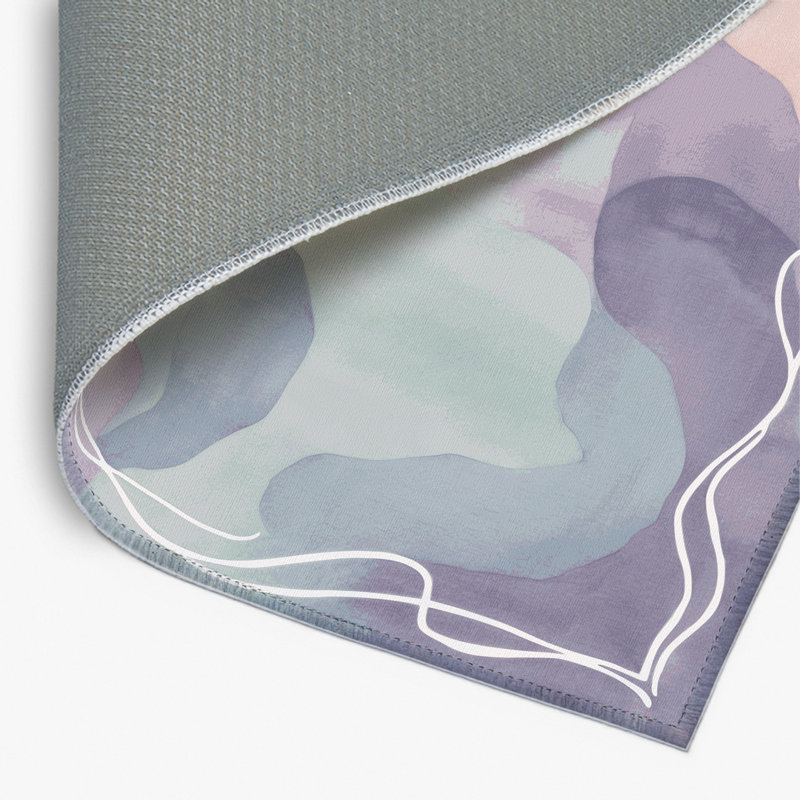 Misty Lagoon Indoor And Outdoor Area Rug, Rectangle 1'6" x 2'6"