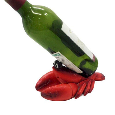 Fairburn 1 Bottle Tabletop Wine Bottle Rack in Red