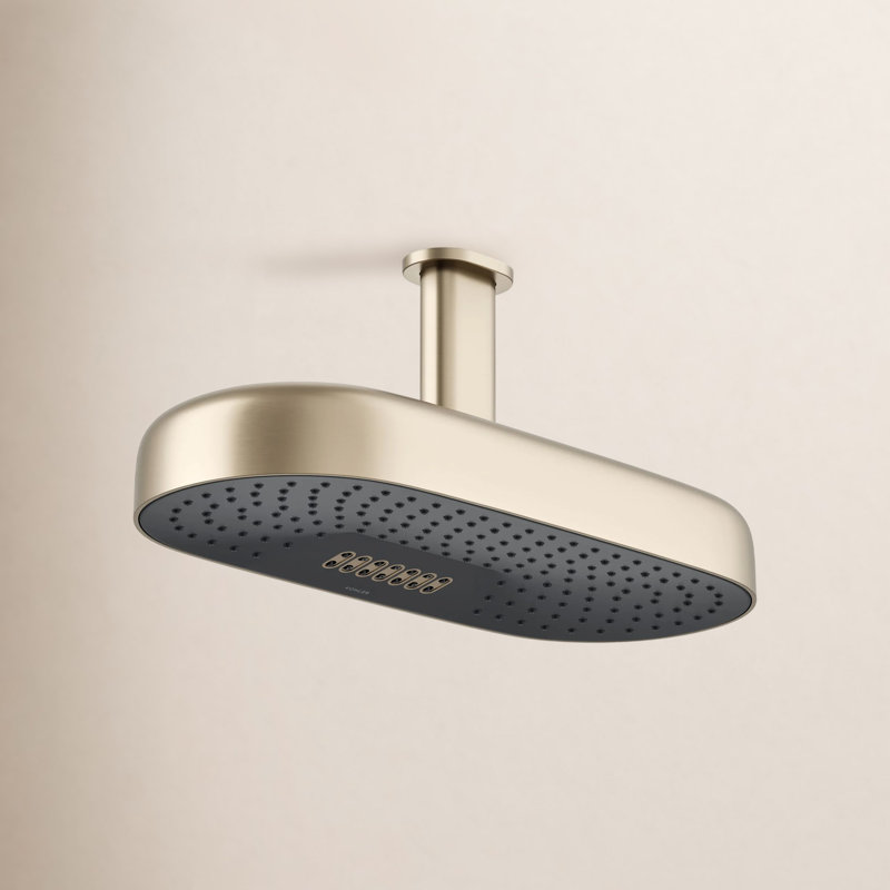 Statement™ 18" 2.5 GPM Oblong Rainhead, Vibrant Brushed Bronze