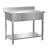 Stainless Steel Table With 2 Drawers-1712924296