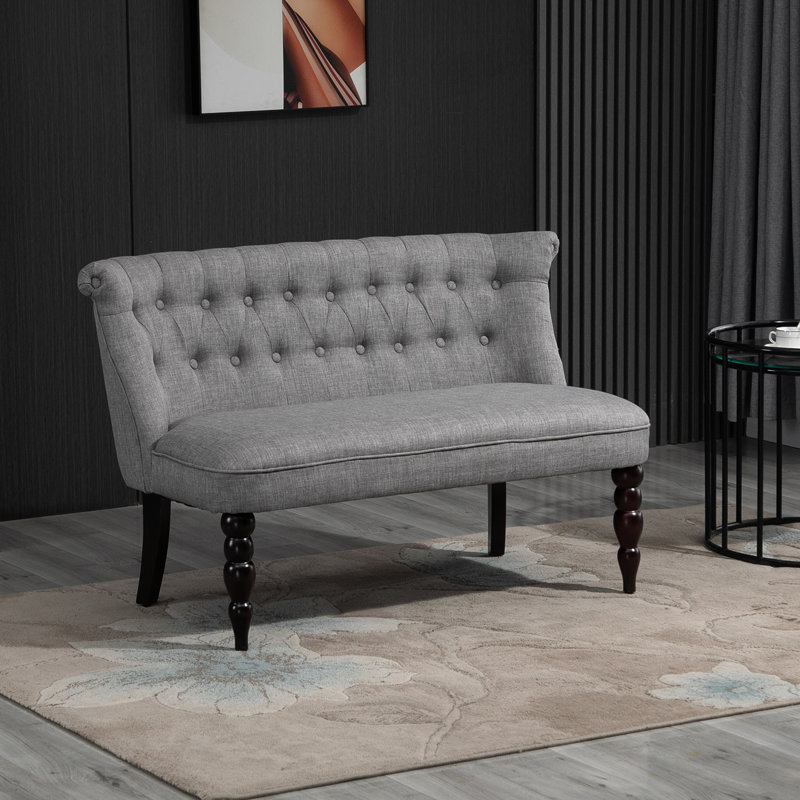 Ericson Upholstered 47.25'' Loveseat, White