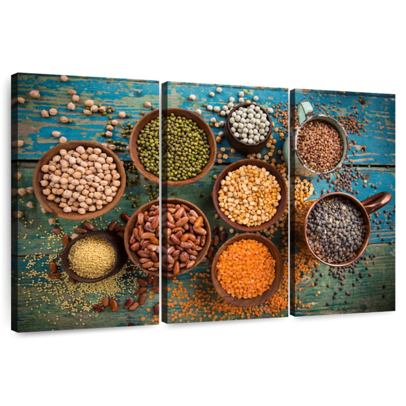 Yarlin Cups Of Legume Beans, 32" H x 50" W