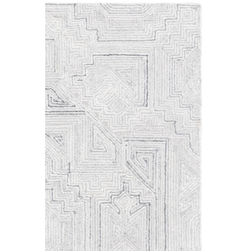 Metro 779 Hand Tufted 60% Wool; 40% Viscose Geometric Rug, Rectangle 4' x 6'